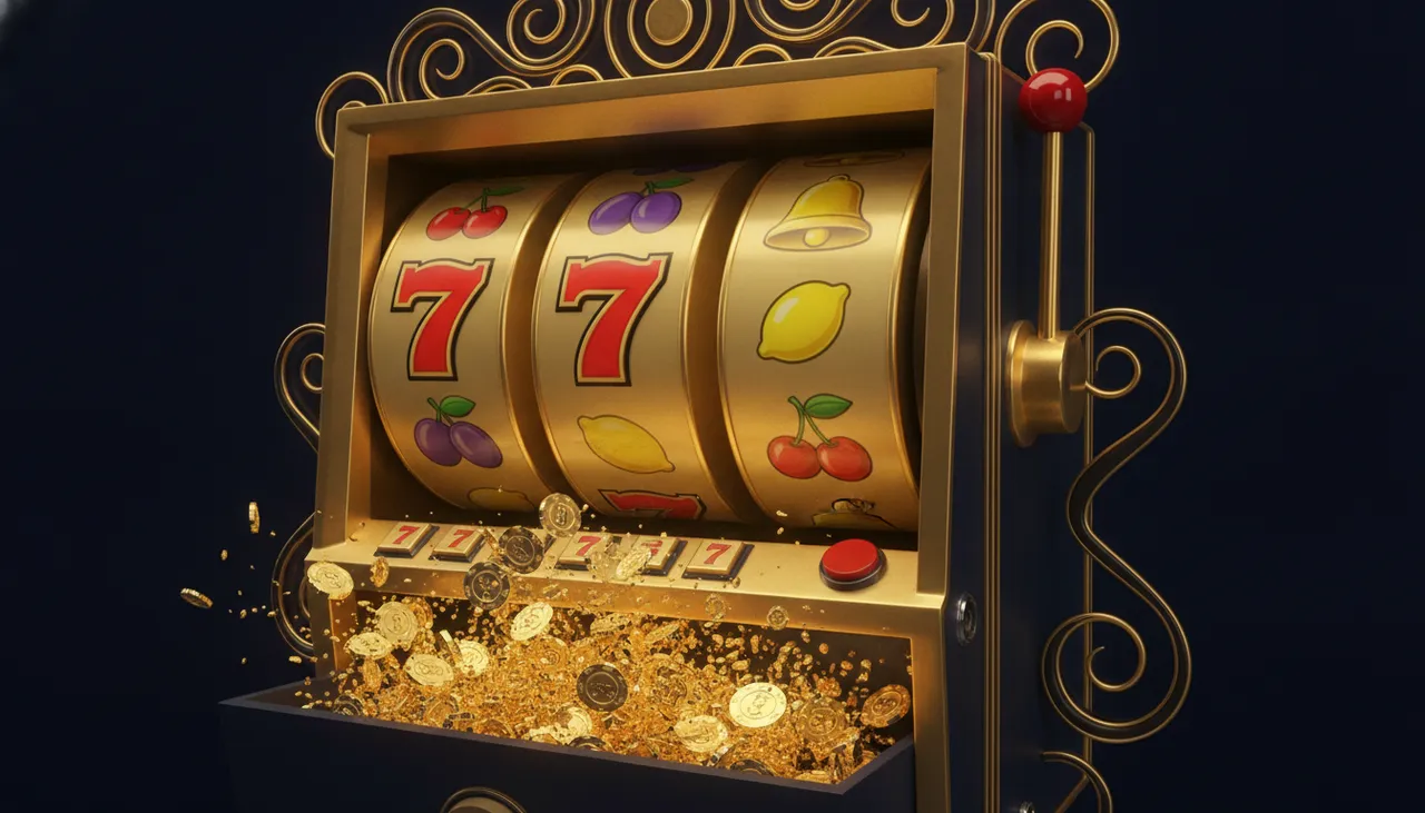 RollXO pokies - slot reels with golden symbols